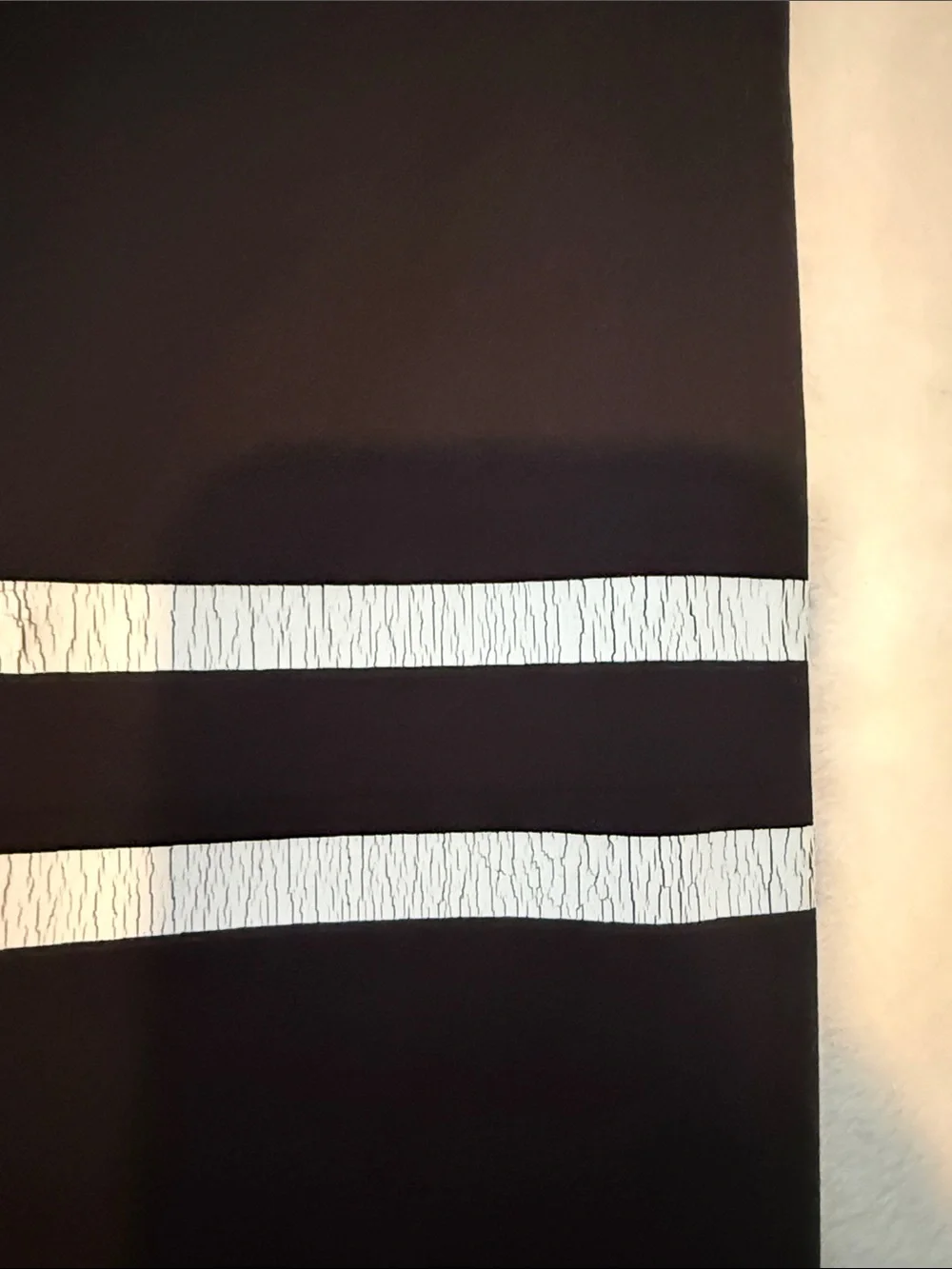 High-Waist Black and White Performance Leggings size S